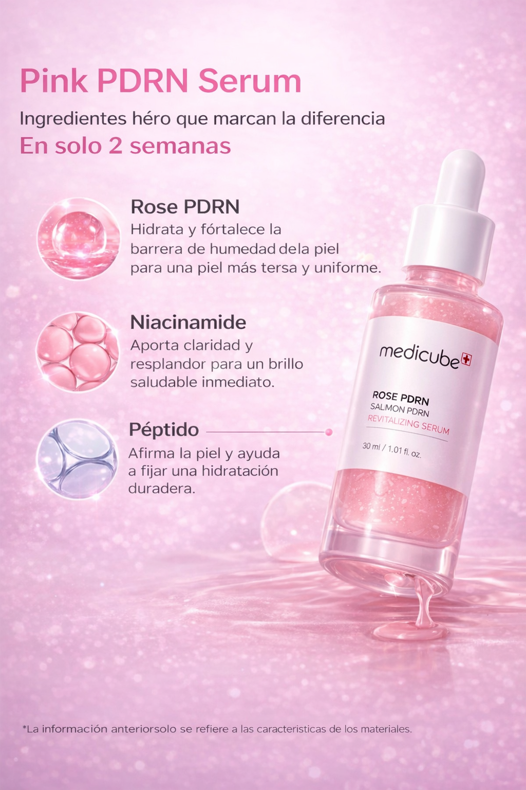 Rose PDRN- Serum Facial De Salmon